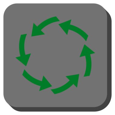 Dolaşım yuvarlatılmış kare vektör simgesi