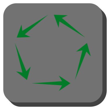 Dolaşım yuvarlatılmış kare vektör simgesi