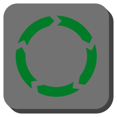 Dolaşım yuvarlatılmış kare vektör simgesi