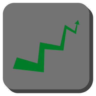 Eğri ok yuvarlak kare vektör simgesi