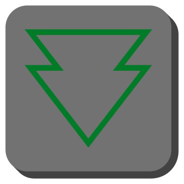 Yuvarlatılmış Kare vektör simgesi aşağı yön