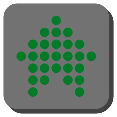 Yuvarlatılmış Kare vektör simge yukarı noktalı ok