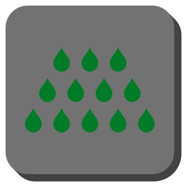 Damla yuvarlatılmış kare vektör simgesi