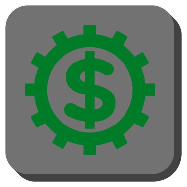 Finans sektöründe yuvarlak kare vektör simgesi