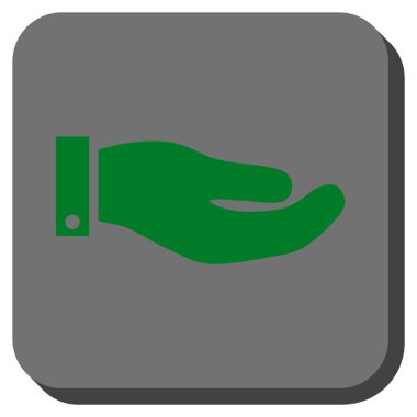 El yuvarlatılmış kare vektör simgesi