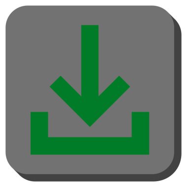 Gelen kutusu yuvarlatılmış kare vektör simgesi