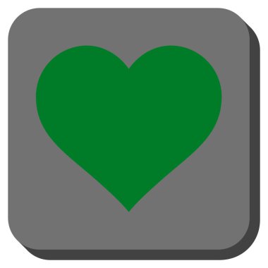 Kalp yuvarlatılmış kare vektör simgesi seviyorum