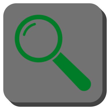 Büyüteç'i yuvarlatılmış kare vektör simgesi