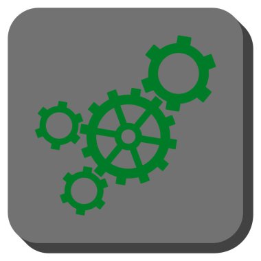 Mekanizması yuvarlatılmış kare vektör simgesi