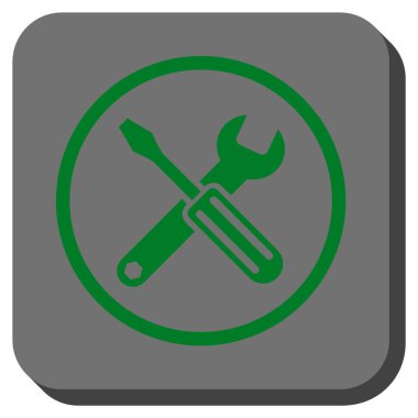 Seçenekleri yuvarlatılmış kare vektör simgesi