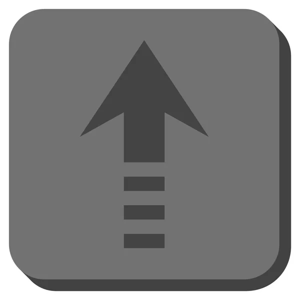 Invia icona vettoriale quadrata arrotondata — Vettoriale Stock