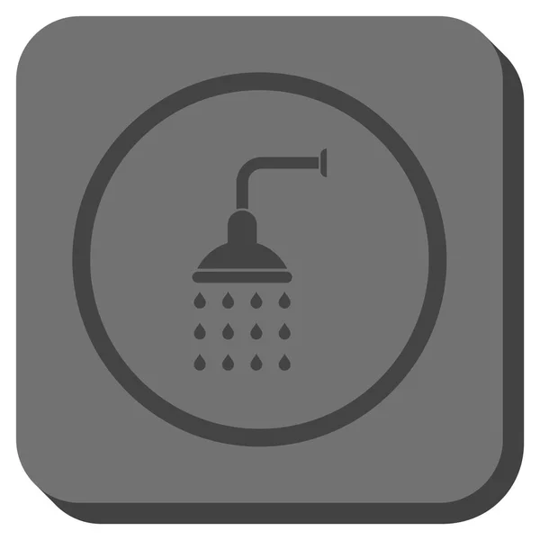 Shower Rounded Square Vector Icon — Stockvector