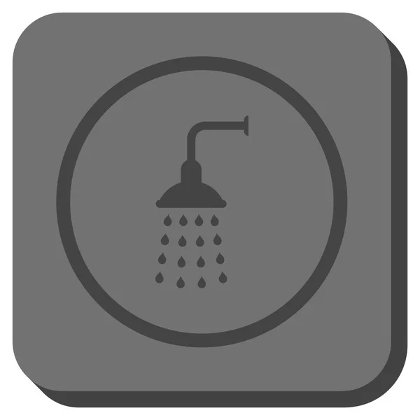 Zuhany lekerekített négyzet alakú vektor ikon — Stock Vector