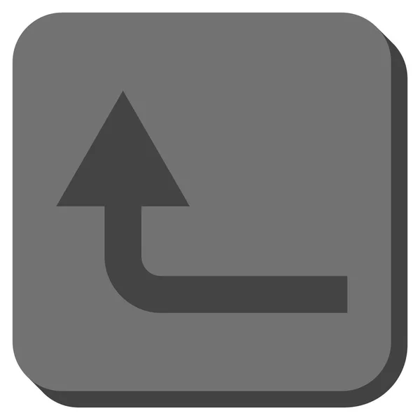 Gire hacia adelante redondeado cuadrado Vector icono — Archivo Imágenes Vectoriales