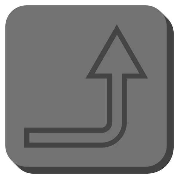 Afgeronde vierkante Vector Icon opdagen — Stockvector