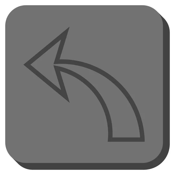 Deshacer redondeado cuadrado Vector icono — Vector de stock