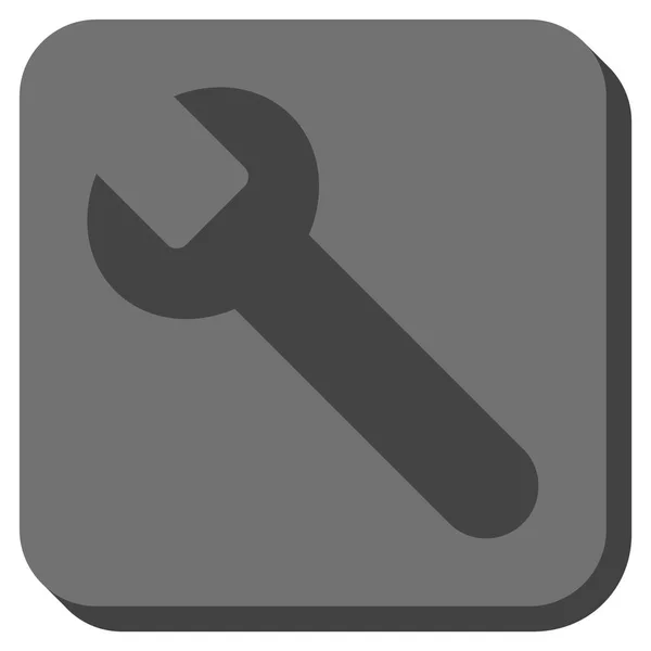 Ícone de vetor quadrado arredondado chave — Vetor de Stock
