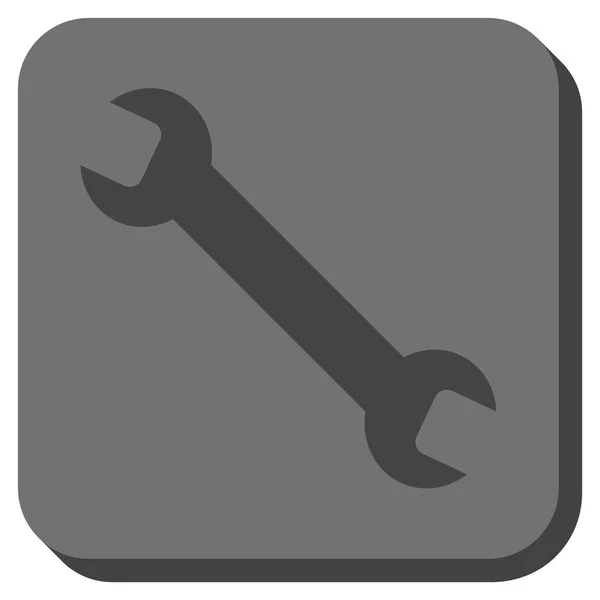 Llave redonda cuadrado Vector icono — Vector de stock