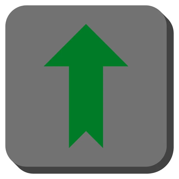 Pijl-omhoog of afgeronde vierkante Vector Icon — Stockvector