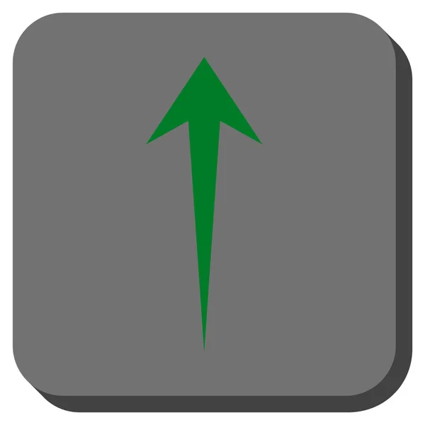 Pijl-omhoog of afgeronde vierkante Vector Icon — Stockvector