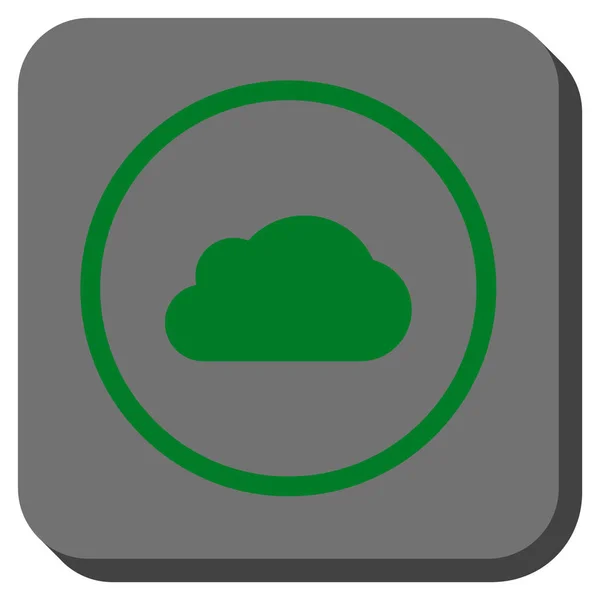 Nube redondeada cuadrado Vector icono — Archivo Imágenes Vectoriales