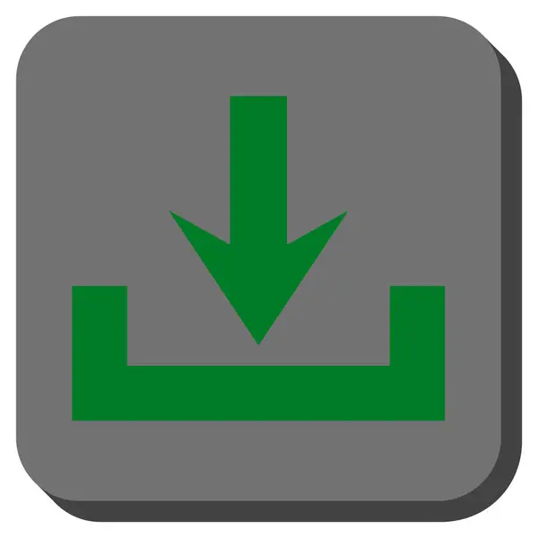 Downloads de arredondado ícone quadrado Vector — Vetor de Stock