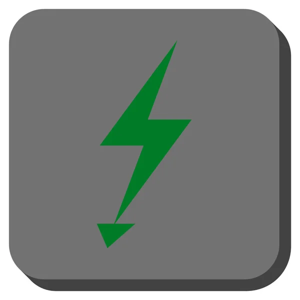 Elektrostreik abgerundete quadratische Vektorsymbole — Stockvektor