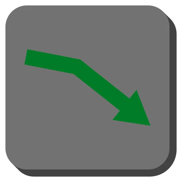 Mislukken van Trend afgeronde vierkante Vector Icon — Stockvector