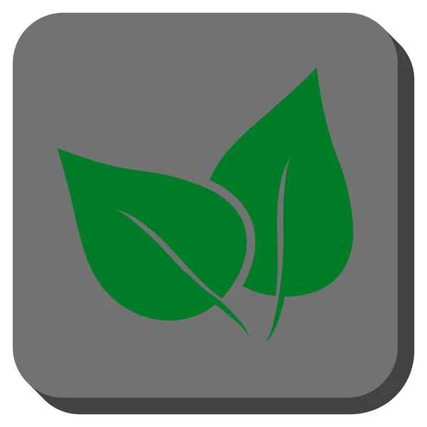 Icône vectorielle carrée arrondie Flora Plant — Image vectorielle