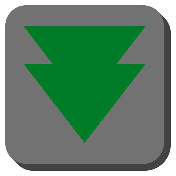 Abgerundetes quadratisches Vektorsymbol nach unten verschieben — Stockvektor