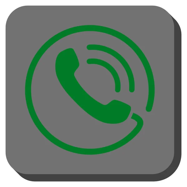 Telefoongesprek afgerond vierkant Vector Icon — Stockvector