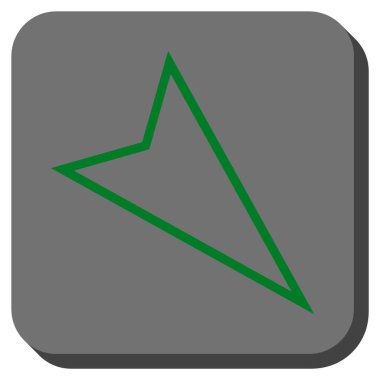 İşaretçiyi yuvarlatılmış kare vektör simgesi aşağı