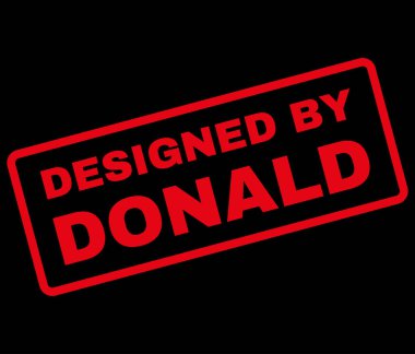 Donald Rubber Stamp vektör tarafından tasarlanmış