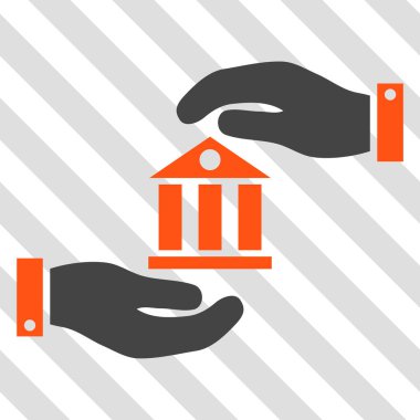 Banka hizmet vektör simgesi