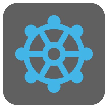 COG yuvarlatılmış kare vektör simgesi