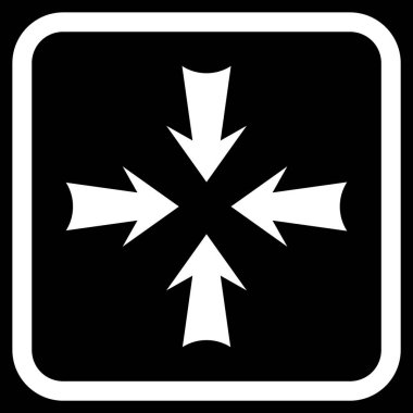 Oklar vektör simgesi bir çerçeve içinde azaltmak