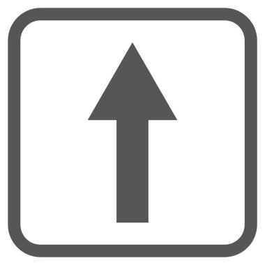 Vektör simgesi bir çerçeve içinde yukarı ok