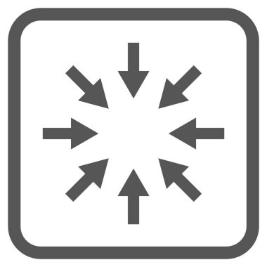 Kompakt oklar bir çerçeve içinde simge vektör