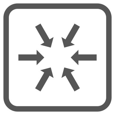 Kompakt oklar bir çerçeve içinde simge vektör