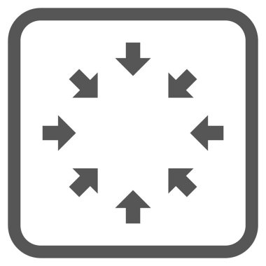 Kompakt oklar bir çerçeve içinde simge vektör