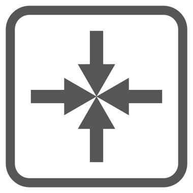 Oklar vektör simgesi bir çerçeve içinde sıkıştırmak