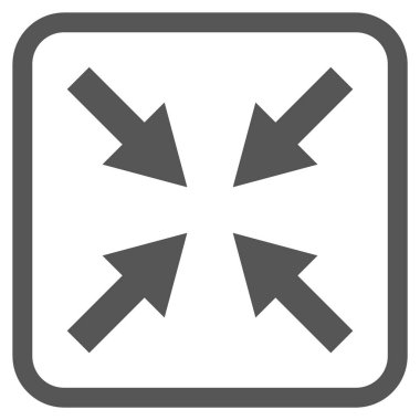 Oklar vektör simgesi bir çerçeve içinde sıkıştırmak