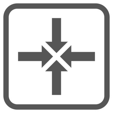 Oklar vektör simgesi bir çerçeve içinde sıkıştırmak