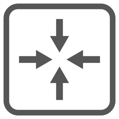 Oklar vektör simgesi bir çerçeve içinde sıkıştırmak