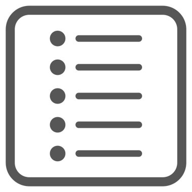 Öğeleri vektör simgesi bir çerçeve içinde