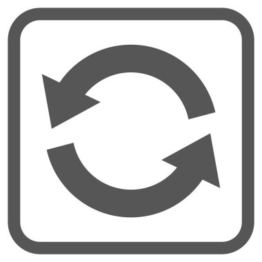 Vektör simgesi bir çerçeve içinde yenileme