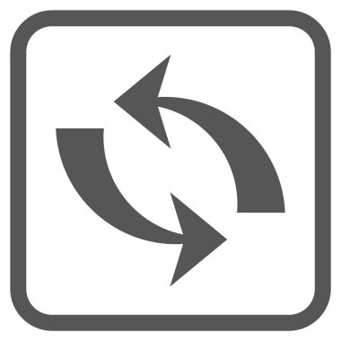 Vektör simgesi bir çerçeve içinde yenileme