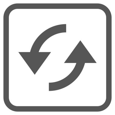 Vektör simgesi bir çerçeve içinde yenileme