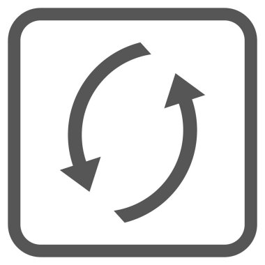 Vektör simgesi bir çerçeve içinde yenileme