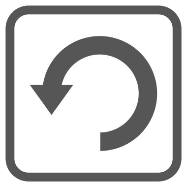 Vektör simgesi bir çerçeve içinde aşağı Döndür